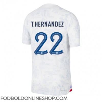 Frankrig Theo Hernandez #22 Udebanetrøje VM 2022 Kortærmet
